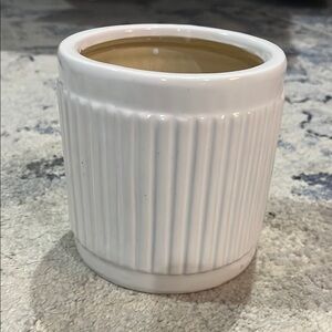 White Ceramic Planter